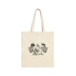 USA Tote Bag – Kneeling Cowboy Patriotic Tote Bag – American Flags & Cross Graphic – Natural Canvas Faith-Based Carryall Gift  Durable Eco-Friendly Shopping Bag