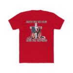 "Stand for the Flag, Kneel for the Cross" Patriotic T-Shirt – American Flag & Wooden Cross Graphic –  Faith-Based Tee – Unisex Tee Shirt Premium Fitted 100% Cotton Tee - Image 7