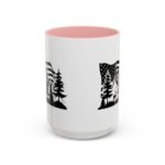 Patriotic Mountain Forest Coffee Mug – American Flag & Wilderness Graphic Coffee Mug with Premium Quality, Two-Tone Ceramic Cup, Humorous Gift Mug - Image 8