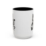 15oz "What?" Funny Black Cat Knife Mug – 15oz Ceramic Coffee Cup – Sarcastic Pet Lover Gift Coffee Mug with Premium Quality, Two-Tone Ceramic Cup - Image 4
