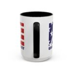 Large 15oz -USA Hockey Mug - Patriotic American Flag Sports Coffee Cup, Team USA Ice Hockey Action Graphic, 15oz Two-Tone Ceramic Mug for Coaches and FansTwo-Tone Ceramic Cup, Humorous Gift Mug - Image 4