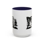 Patriotic Mountain Forest Coffee Mug – American Flag & Wilderness Graphic Coffee Mug with Premium Quality, Two-Tone Ceramic Cup, Humorous Gift Mug - Image 7