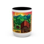 15oz Stardew Valley Inspired Coffee Mug – 15oz Ceramic Gamer Cup with Red Handle – Pixel Art Farm Decor & Video Game Gift Coffee Mug with Premium Quality Two-Tone Ceramic Cup - Image 4
