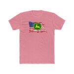 Patriotic John Deere Logo T-Shirt – American Flag Heritage Graphic – Black Unisex Farming Pride Tee – Unisex Tee Shirt Premium Fitted 100% Cotton Tee - Image 5