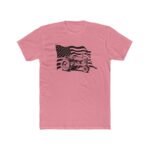 Patriotic American Flag John Deere Tractor T-Shirt – Vintage Farm Life Graphic – Heather Gray Unisex Farmer Pride Tee - Unisex Tee Shirt Premium Fitted 100% Cotton Tee - Image 4