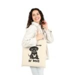 Tote Bag –"Easily Distracted By Dogs" Puppy Tote Bag – Natural Canvas Pet Lover Carryall – Cute Dog Graphic Everyday Tote Gift  Durable Eco-Friendly Shopping Bag - Image 5