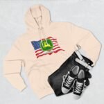 Premium Hoodie John Deere Flag Heritage Hoodie – Waving American Flag Graphic – Farmer Agricultural Pullover Hoodie Hooded Sweatshirt - Image 7