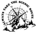 Always Take The Scenic Route SVG PNG • Compass Mountain Adventure Design • Hiking Camping Travel Quote • Digital Download for Cricut & Sublimation  – Instant Digital Download