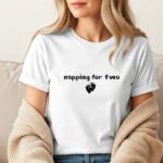 Napping for Two Maternity T-Shirt – Funny Pregnancy Announcement Graphic Graphic – Premium Unisex Tee-Shirt,  Apparel Shirt Premium Fitted 100% Cotton Tee