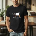 Peace Was Never An Option Goose T-Shirt – Funny Internet Meme Graphic – Unisex Tee Shirt Premium Fitted 100% Cotton Tee