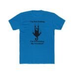 Funny Cat T-Shirt - I'm Not Falling I'm Practicing My Freedom Graphic Tee, Humorous Sarcastic Black Cat Shirt, Relatable Pet Lover Giftl Tee Shirt Premium Fitted 100% Cotton Tee - Image 4