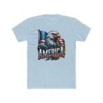 Bold America Eagle T-Shirt - Patriotic USA Flag Graphic Tee - Fourth of July American Pride Shirt - Bald Eagle Independence Day Gift Unisex Tee Shirt Premium Fitted 100% Cotton - Image 8