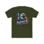 Bold America Eagle T-Shirt - Patriotic USA Flag Graphic Tee - Fourth of July American Pride Shirt - Bald Eagle Independence Day Gift Unisex Tee Shirt Premium Fitted 100% Cotton - Image 4