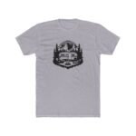 Vintage Camper T-Shirt - Retro Camping Life Graphic Tee - Outdoor Adventure Mountain Scene Shirt - Minimalist Nature Lover Gift Tee Premium Fitted 100% Cotton Tee - Image 2