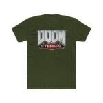 DOOM Eternal Logo T-Shirt - Official Bethesda Gaming Graphic Tee - Hell Walker Slayer Merchandise - Men’s Retro Gaming Shirt Premium Fitted 100% Cotton - Image 3