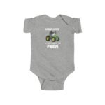 Going Home to Take Care of the Farm Baby Bodysuit, Newborn Baby Shower Gift, Gender Neutral Infant Romper, Premium Soft Cotton Newborn Outfit, Cute Animal Baby Gift - Image 2
