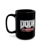 15oz DOOM Eternal Mug - Rip and Tear Ceramic Coffee Cup - Bethesda Gaming Gift - Slayer Logo Battle Station Drinkware - Image 5