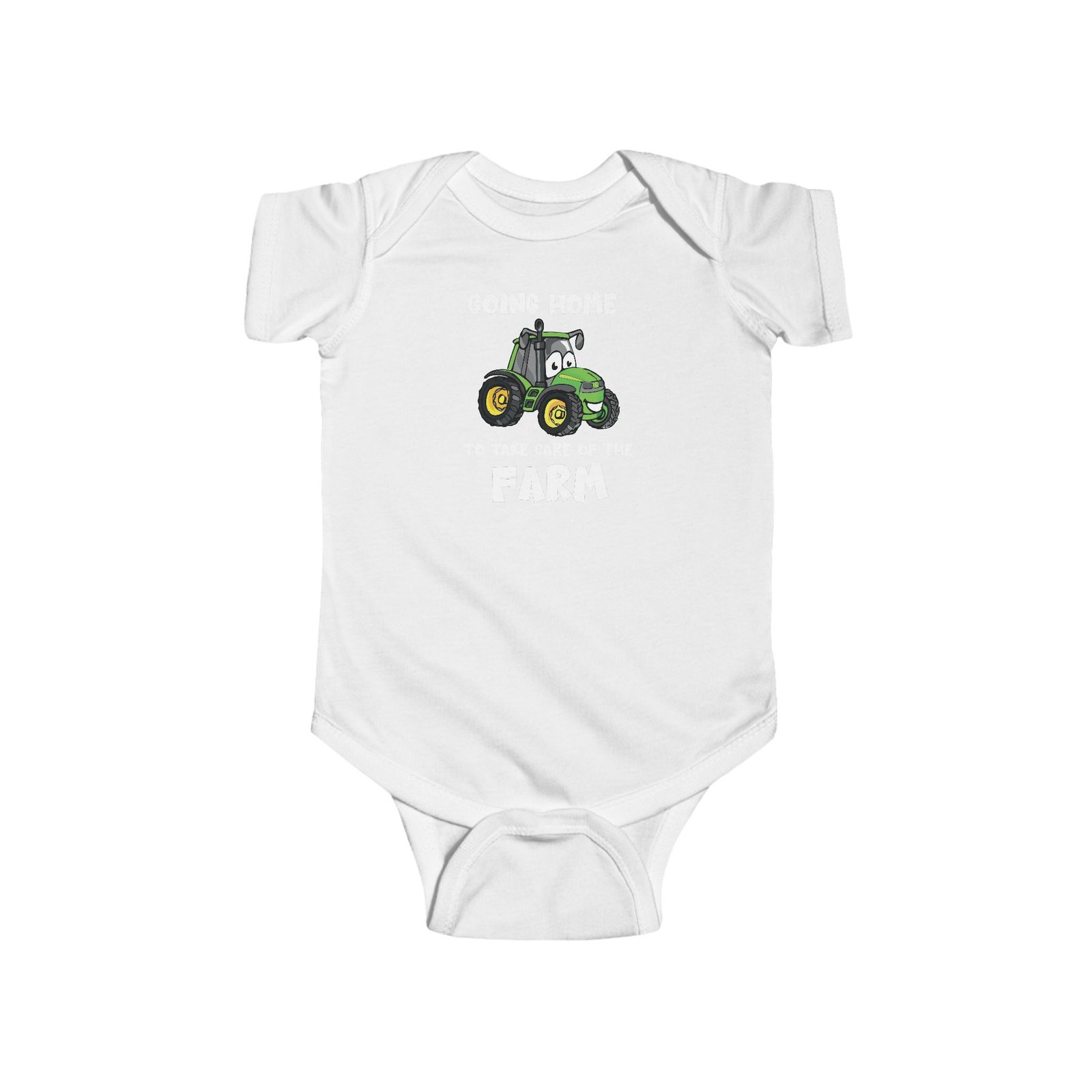 6935035798317440166_2048.jpeg Going Home to Take Care of the Farm Baby Bodysuit, Newborn Baby Shower Gift, Gender Neutral Infant Romper, Premium Soft Cotton Newborn Outfit, Cute Animal Baby Gift - Image 1