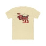 The Cool Dad T-Shirt - Retro Mountain Graphic Father’s Day Gift - Outdoorsy Dad Tee - Funny Varsity Style Dad Shirt Premium Fitted 100% Cotton Tee - Image 5