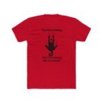 Funny Cat T-Shirt - I'm Not Falling I'm Practicing My Freedom Graphic Tee, Humorous Sarcastic Black Cat Shirt, Relatable Pet Lover Giftl Tee Shirt Premium Fitted 100% Cotton Tee - Image 7