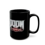 15oz DOOM Eternal Mug - Rip and Tear Ceramic Coffee Cup - Bethesda Gaming Gift - Slayer Logo Battle Station Drinkware - Image 4