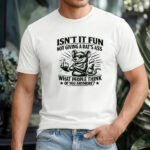 Sarcastic Rat "I Don't Give A Rat's Ass" Vintage T-Shirt - Edgy Streetwear Graphic Tee - Funny Retro Rodent Shirt - Unhinged Sarcasm Gift Shirt Premium Fitted 100% Cotton Tee