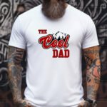 The Cool Dad T-Shirt - Retro Mountain Graphic Father’s Day Gift - Outdoorsy Dad Tee - Funny Varsity Style Dad Shirt Premium Fitted 100% Cotton Tee