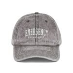 Emergency Department Embroidered Dad Hat - Vintage Washed Denim Baseball Cap - ER Nurse Doctor Gift - Medical Professional Hat - Trauma Staff Gear – Distressed Charcoal Grey Wizard Hat Cap - Image 5