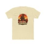 Ride Free Cowboy T-Shirt – Vintage Western Graphic Tee – Retro Sunset Cowboy Shirt – Desert Rodeo Apparel – Gift for Horse Lovers Apparel Shirt Premium Fitted 100% Cotton Tee - Image 6