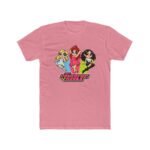 Powerpop Girls T-Shirt – Retro 2000s Pop Fan Apparel – Y2K Aesthetic Girl Group Shirt – Cute Kawaii Parody Tee Apparel Shirt Premium Fitted 100% Cotton Tee - Image 7