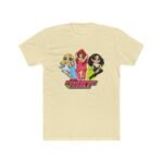 Powerpop Girls T-Shirt – Retro 2000s Pop Fan Apparel – Y2K Aesthetic Girl Group Shirt – Cute Kawaii Parody Tee Apparel Shirt Premium Fitted 100% Cotton Tee - Image 6