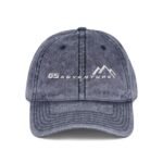 Vintage  GS Adventure Motorcycle Hat - Distressed Navy Embroidered BMW GS Adventure Touring Dad Hat – Distressed Charcoal Grey Wizard Hat Cap - Image 6