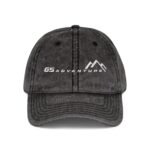 Vintage  GS Adventure Motorcycle Hat - Distressed Navy Embroidered BMW GS Adventure Touring Dad Hat – Distressed Charcoal Grey Wizard Hat Cap