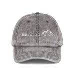 Vintage  GS Adventure Motorcycle Hat - Distressed Navy Embroidered BMW GS Adventure Touring Dad Hat – Distressed Charcoal Grey Wizard Hat Cap - Image 5