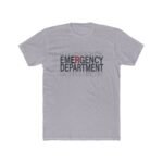 Emergency Department Minimalist T-Shirt – ER Nurse Doctor Medical Apparel Shirt Premium Fitted 100% Cotton Tee - Image 2