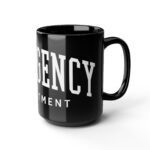 15oz Emergency Department Black Coffee Mug - Bold ER Nurse & Doctor Gift - 11oz 15oz Ceramic Cup - Medical Professional Appreciation - Trauma Dept Staff Mug - Hospital Staff Drinkware