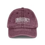 Emergency Department Embroidered Dad Hat - Vintage Washed Denim Baseball Cap - ER Nurse Doctor Gift - Medical Professional Hat - Trauma Staff Gear – Distressed Charcoal Grey Wizard Hat Cap - Image 7