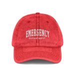 Emergency Department Embroidered Dad Hat - Vintage Washed Denim Baseball Cap - ER Nurse Doctor Gift - Medical Professional Hat - Trauma Staff Gear – Distressed Charcoal Grey Wizard Hat Cap - Image 4