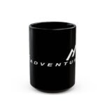 15oz GS Adventure Motorcycle Mug - 15oz Black Ceramic Coffee Cup for ADV Riders - Dual Sport Motorbike Gift - Adventure Touring Gear - GS Logo Mountain Mug - Image 3