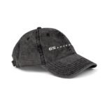 Vintage  GS Adventure Motorcycle Hat - Distressed Navy Embroidered BMW GS Adventure Touring Dad Hat – Distressed Charcoal Grey Wizard Hat Cap - Image 2