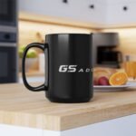 15oz GS Adventure Motorcycle Mug - 15oz Black Ceramic Coffee Cup for ADV Riders - Dual Sport Motorbike Gift - Adventure Touring Gear - GS Logo Mountain Mug - Image 6