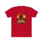 Ride Free Cowboy T-Shirt – Vintage Western Graphic Tee – Retro Sunset Cowboy Shirt – Desert Rodeo Apparel – Gift for Horse Lovers Apparel Shirt Premium Fitted 100% Cotton Tee - Image 8