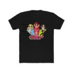 Powerpop Girls T-Shirt – Retro 2000s Pop Fan Apparel – Y2K Aesthetic Girl Group Shirt – Cute Kawaii Parody Tee Apparel Shirt Premium Fitted 100% Cotton Tee - Image 8