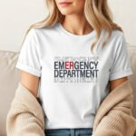 Emergency Department Minimalist T-Shirt – ER Nurse Doctor Medical Apparel Shirt Premium Fitted 100% Cotton Tee