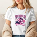 Pink Pony Club T-Shirt – Magic Cowgirl Tour Tee – Disco Cowgirl Concert Shirt – Trendy Western Graphic Top Apparel Shirt Premium Fitted 100% Cotton Tee