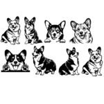 8 x Corgi SVG Bundle Pembroke Welsh Corgi Designs Peeking Corgi PNG Dog Mom SVG for Cricut, Laser Engrave, Sublimation Cricut & Silhouette  Funny Dog Digital Cut File Instant Digital Download