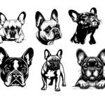 6 x French Bulldog Bundle SVG PNG Files Frenchie Dog Face Designs Peeking Dog Clipart for Cricut Sublimation, Laser Engrave Cricut & Silhouette  Funny Dog Digital Cut File – Instant Digital Download