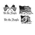 We The People Patriotic SVG PNG Bundle | American Flag & Bald Eagle Designs | 1776 US 250th Anniversary Digital Download | Constitution Quote Cut File for Cricut, Silhouette, Sublimation  – Instant Digital Download
