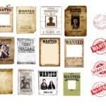 Wild West Wanted Poster SVG PNG Bundle | Vintage Outlaw Template | Dead or Alive Western Frame | Cowboy Birthday Party Decor | Wanted Stamp Clip Art | Digital Download for Cricut & Sublimation – Instant Digital Download