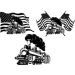 American Train Steam Engine SVG Bundle | Vintage Locomotive PNG  Patriotic Train Cut Files for Cricut, US Flag Steam Train Vector, Railfan DIY Gift Designs  – Instant Digital Download